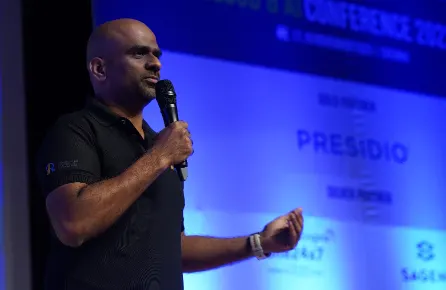 Karthikeyan VK speaking — moment 2